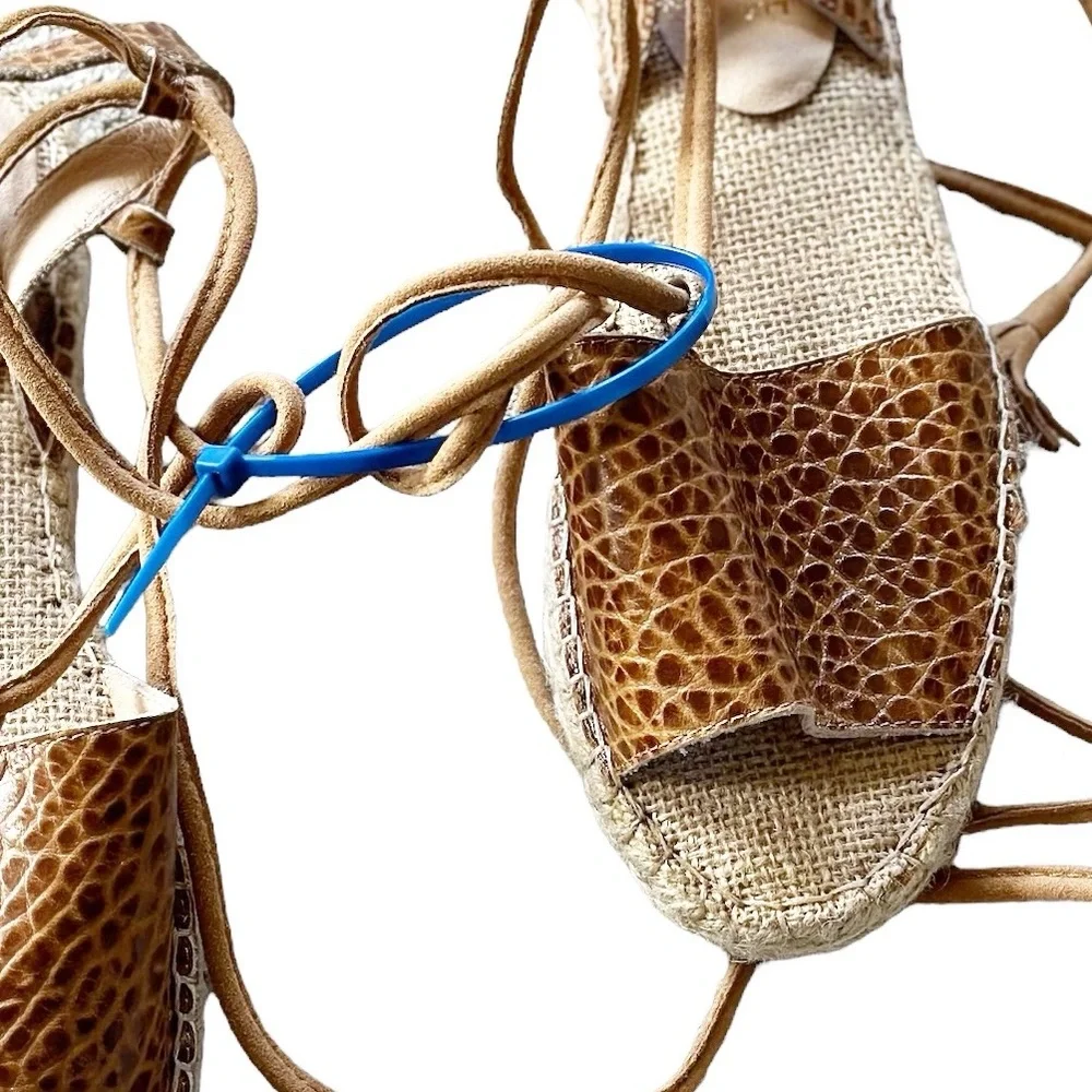 NEW Matisse x amuse society La Vita leather espadrille Snakeskin